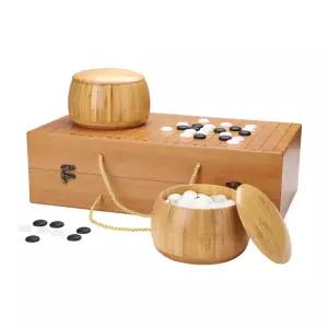 휴대용 바둑판 바둑알 모조옥 장기판 흑백 여행용 세트