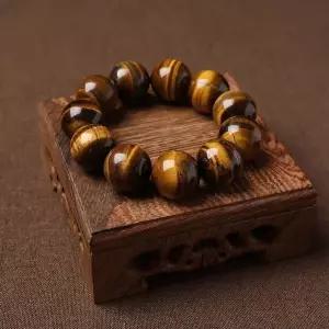 [셀러에이드]TBZ 타이거 아이스톤 브레이슬릿 불교 팔찌 20mm