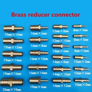 가스 구리 커플러 커넥터 어댑터 황동 직선 호스 파이프 피팅 동일 바브 감소 3 4 5 6 7 8 10 12 14 16mm