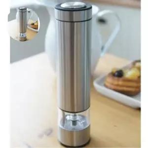 자동 주방용품 후추 세라믹 칼날 LED 그라인더 일자형