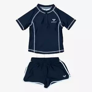 [보리보리/록시 키즈]MARIOBRIGHT RIDE 반팔 래쉬가드 세트 (TG21KI810BLK)