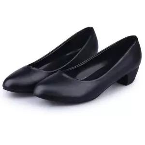 [무료배송] 여성 기본 정장구두 낮은굽 근무화 승무원 면접구두