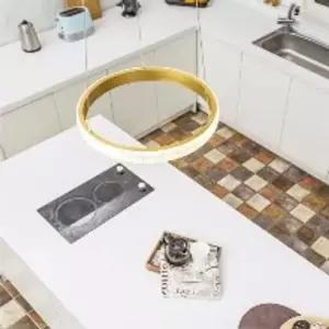 LED 버블 D형 1단 파이310mm 팬던트 조명 20W 전구색 식탁 부품