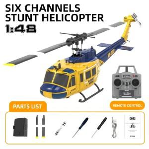 RC ERA C032 UH-1 헬리콥터 브러시리스 6축 자이로 센티넬  2.4G 비행기 4채널 원격 조종 장난감