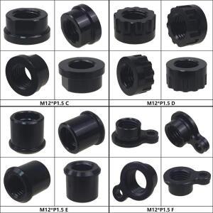 M12 M14 M15 자전거 쓰루 액슬 너트 MTB 허브 튜브 샤프트 스큐어 캡 (1.0/1.25/1.5/1.75mm 나사 피치 부품