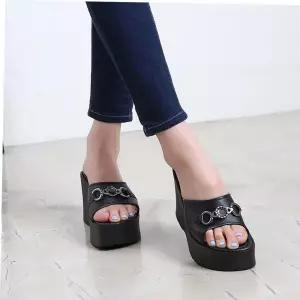 여성슬리퍼 통굽슬리퍼 가보시슈즈 미용사신발 키높이 데일리