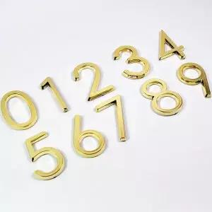 TBZ 입체 도금 숫자 스티커(금색) G