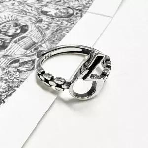 [에이치플러스몰]TBZ 925순은반지 리듬체이닝R383 프리사이즈 실버반지