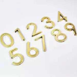 [에이치플러스몰]TBZ 입체 도금 숫자 스티커(금색) G