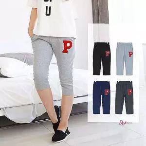 P패치 트레이닝팬츠 7부wxy386