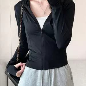 헬스복 쿨링후드집업 슬림핏 여름 아웃도어 햇빛차단운동복