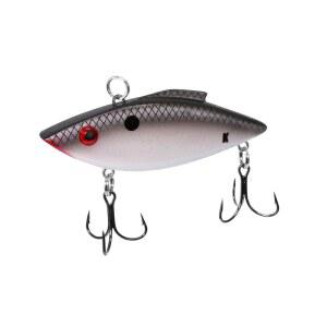 빌 루이스 라이프라이크 노크-N 트랩 1/2 OZ. 립리스 크랭크베이트 낚시 흔들림 루어와 머스타드 트리플 그립 훅, 실버라도