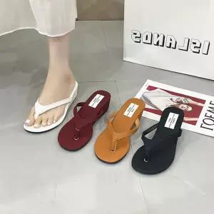 EAMT 여사친 여름 조리 빅사이즈 슬리퍼 웨지 편안한 YJ2