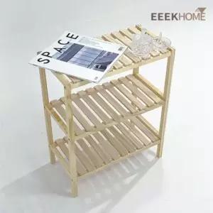 다용도선반 이크홈 원목 수납선반 3단 500