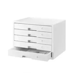 문서트레이 오피스 데스크 문서 서류정리 칼라 캐비넷 와이드 5단