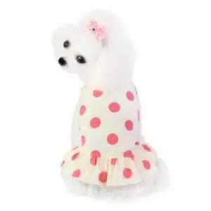 [반려] 산책 원피스 의류 코디 도트 반려견 실내 패턴 외출