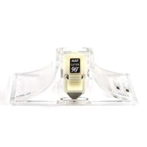 웨이시다이 커터 45도 및 90도 베벨 매트 보드 커터, 3pcs 무료 교체용 칼날(흰색) 포함