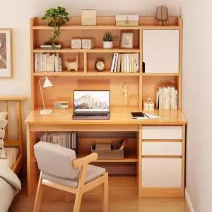 학생 책상 고등학생 서랍형 컴퓨터 책장 중학생 일자형 원목 공부방 데스크