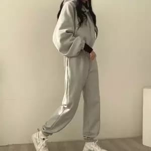 여성 캐주얼 크롭후드 티셔츠 밴딩 조거팬츠 세트