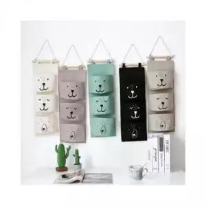 [JED] 패브릭 벽걸이 정리함 수납포켓 소재