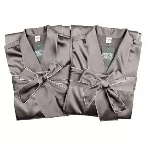 [하프클럽/알콩단잠]알콩단잠 커플실크가운 신혼부부선물 샤워로브 나이트가운