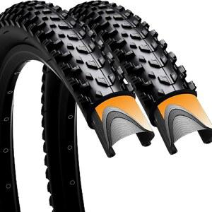 26x1.95인치 자전거 타이어 26인치 산악 접이식 고강도 교체용 팩 2개