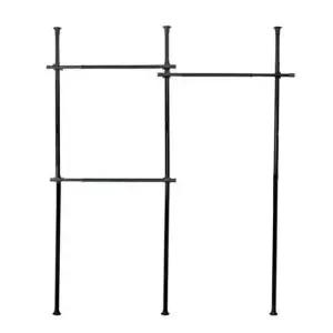 [JED] 옷걸이 드레스룸 옷행거 행거 3단 기둥 블랙 280cm