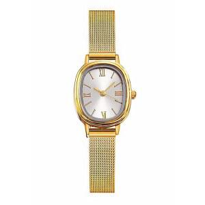 BESTKANG 여성용 스테인리스 스틸 메시 스트랩 방수 쿼츠 손목시계 패션 타원형 팔찌 시계