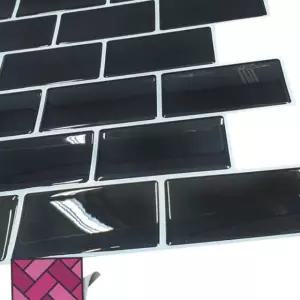 리폼스티커 큰검정 월타일스티커 58 DIY 스티커타일 타일시트지 벽돌 07W8E9A1C4