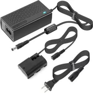Kimaru ACK-E6 DR-E6 DC 커플러 LP-E6 더미 배터리 AC 전원 어댑터 키트 - 캐논 EOS R5 R6 80D 70D 60D 90D