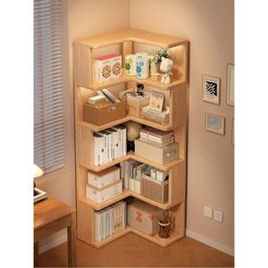 ㄱ자 원목 코너 책장 랙 모서리 서재 책꽂이 수납장