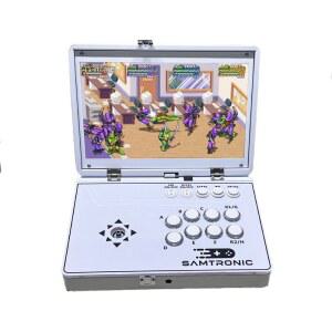 레트로 접이식게임기 옛날 오락기 흰색 신형 16코어 오락실 충전형