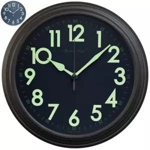 거실 벽시계 야광 무소음 메탈 벽시계 블랙 제조한국 GB4696 25cm