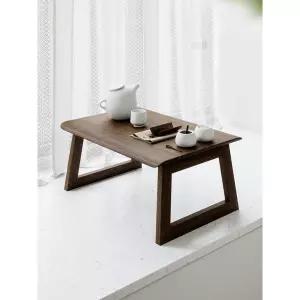 접이식 좌식테이블 일본식 찻상 다도 티좌탁 낮은 라탄 원목 발코니