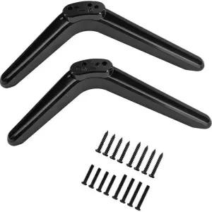 범용 TV 스탠드 베이스 테이블 상단 다리TCL RokuTV용 나사 포함 32-65인치 마운트