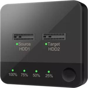 VR 로봇 m.2 SATA 도킹 스테이션 mSATA SSD 스토리지 박스가 있는 M.2 복제기 클론 컨버터 오프라인 지원