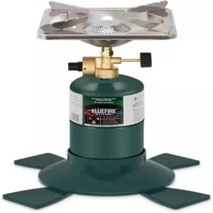 코만 캠핑 프로판 스토브 휴대용 배낭형 야외 요리용 10000BTU 싱글 버너 16온스 실린더 연료 미포함