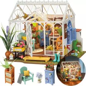 와우드 DIY 미니어처 하우스 키트 드림 가든 작은 가구가 있는 미니 만들기 할로윈/크리스마스 장식/친구