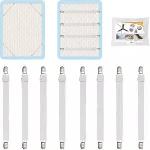 8Pc 조절식 침대 시트 스트랩 클립 탄성 매트리스 고정 장치 홀더 및 멜빵 소파 식탁보 리클라이너 다리미