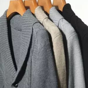 EAMT 남사친 니트 캐주얼 가을 브이넥 다이아 신중년 터틀넥 루즈핏 퍼 카디건 칼라넥 YJ3