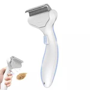 개와 고양이를 위한 언더코트 쉐딩 브러시 - 전문 탈포 및 도구 긴 머리 독일 셰퍼드 모든 반려동물을