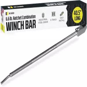 DC 카고 몰 40.5인치 윈치 바 - 플랫베드 트레일러 및 트럭을 위한 볼트온 또는 용접 스타일의 딥 스토리지