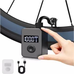 하지만 전기 자전거 펌프 브러시리스 모터 및 게이지가 장착된 130PSI 휴대용 미니 에어 프레스타 슈레이더