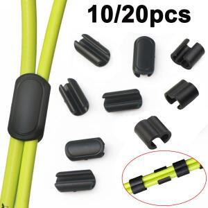 10pc 사이클링 산악 도로 자전거 유압 기계식 디스크 브레이크 케이블 가이드 호스 프레임 고정 장치 BMX D