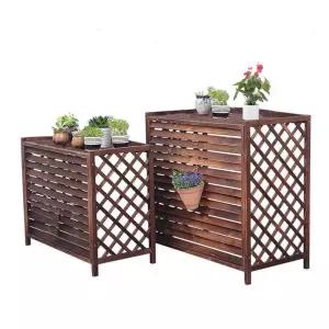 그늘막 햇빛가리개 실외기가림막 덮개 차양막 우드