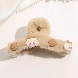 [에이치플러스몰]TBZ 바나나핀 머리꽂이 털집게핀 뽀글이집게핀 소녀