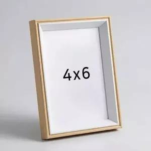 4x6 탁상용 사진 액자 내추럴 화이트