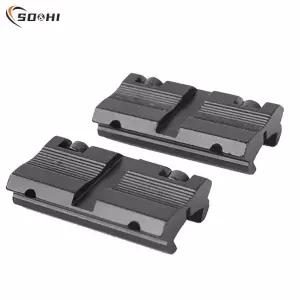 전술 스코프 어댑터 마운트 베이스 11mm 더브테일 20mm 위버 피카티니 레일 마운트 사냥 라이플 링 컨버터
