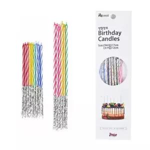 파티클럽 생일양초(생일초 대6소9) 파티 행사 소품 축하 사무 오피스 생일