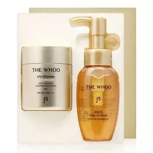 [NS홈쇼핑][더후] UV얼티밋 안티 링클 쿠션 선밤 기획 세트[35835208]